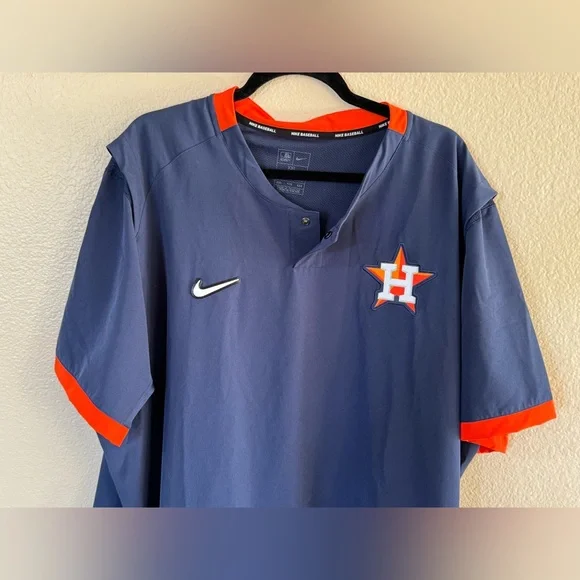 Nike Houston Astros MLB Authentic Collection SS Pullover | Men's XXL | EUC - Picture 2 of 11
